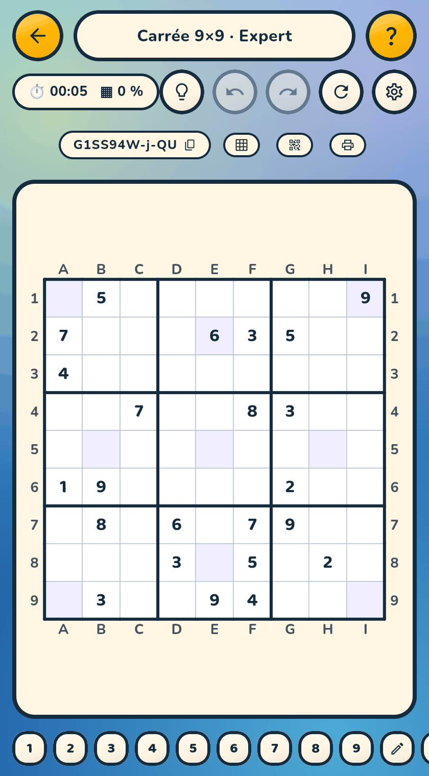 A 9×9 Sudoku whose shaded cells form bonus windows